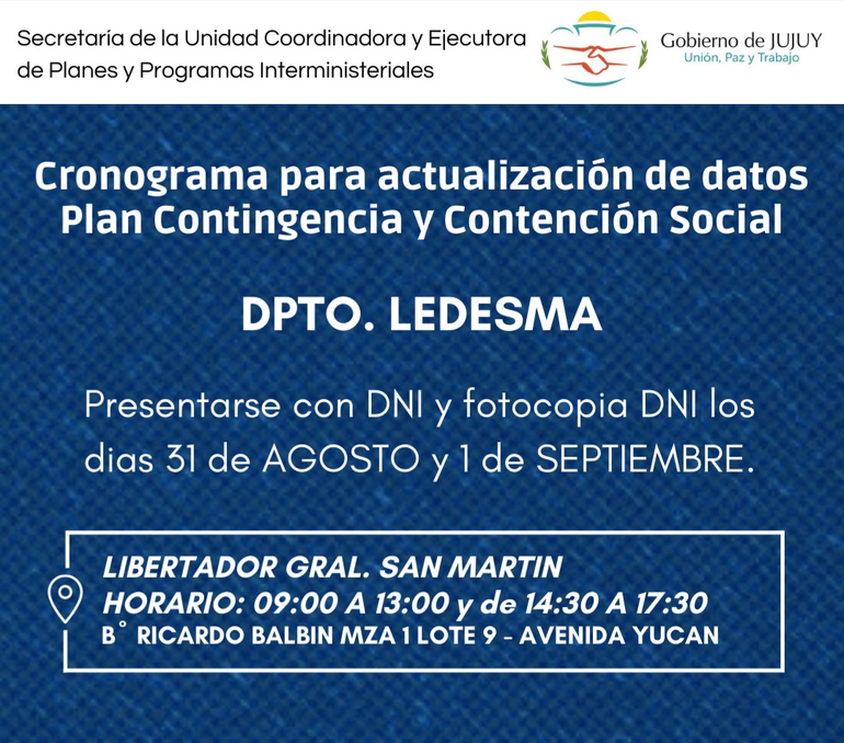 Plan de Contingencia y Contención Social
