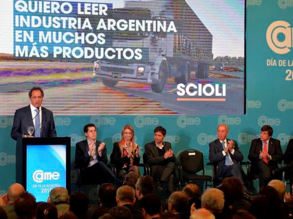 Scioli en el Día de la Industria