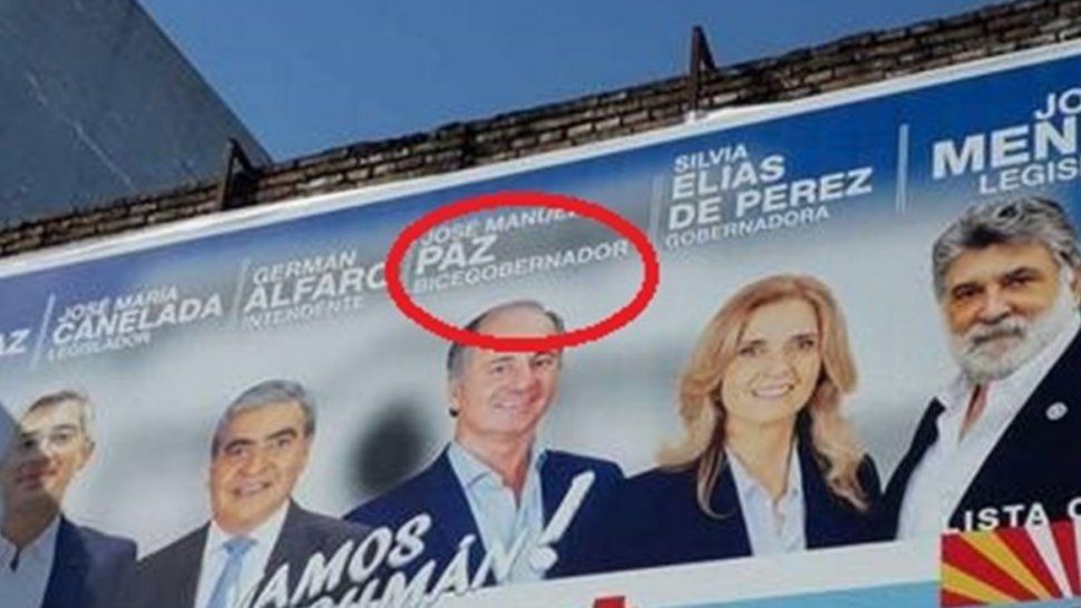 Tremendo error de ortografía en un afiche electoral, se hizo viral en Tucumán
