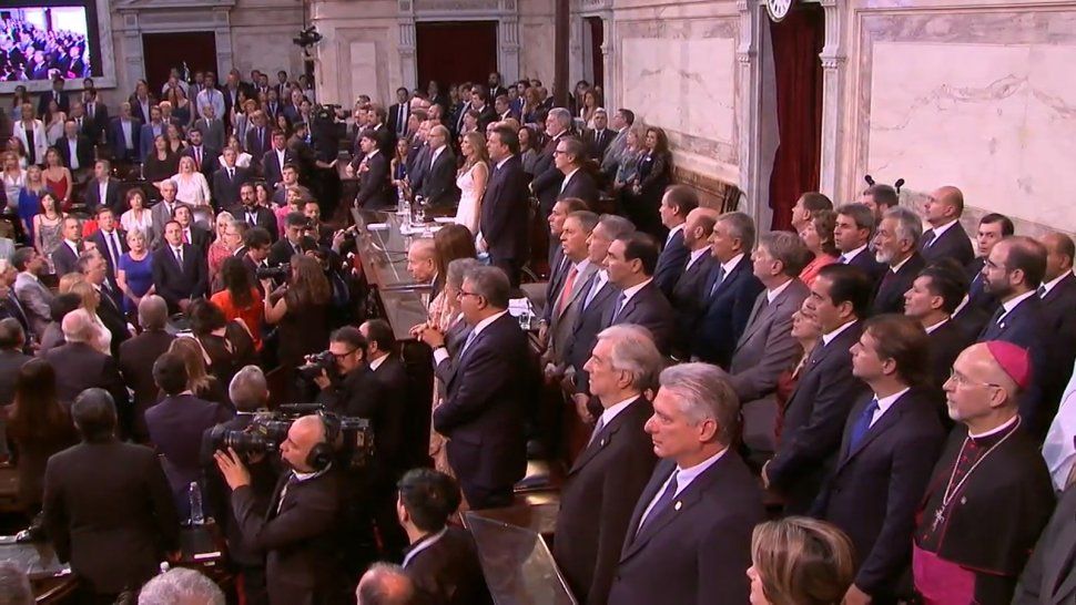 El gobernador Gerardo Morales presente en la asunción de Fernández