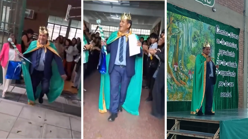 Jubilación de Arturo Alancay - Profesor del Comercial 1 de Jujuy