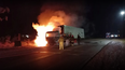 Se incendió un camión térmico sobre RN 34