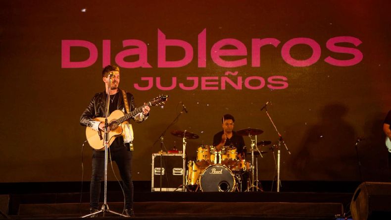 Diableros en el escenario Diableros en el escenario