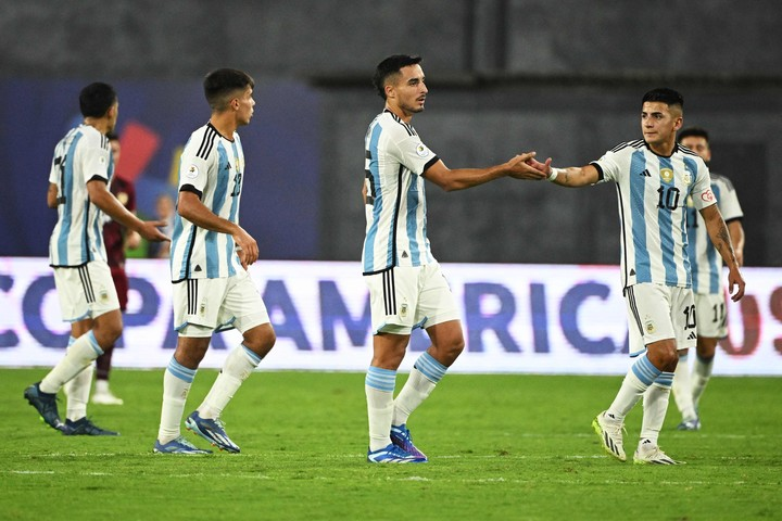 la seleccion argentina sub 23 empato 2 a 2 con venezuela