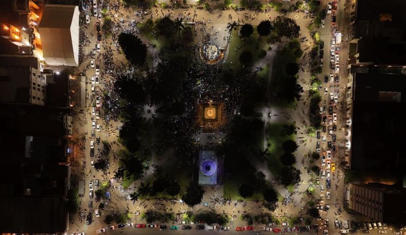 El festejo desde el cielo jujeño