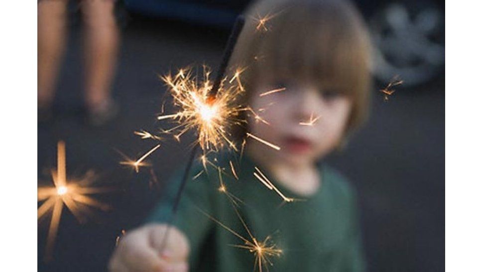 Niños y la pirotecnia