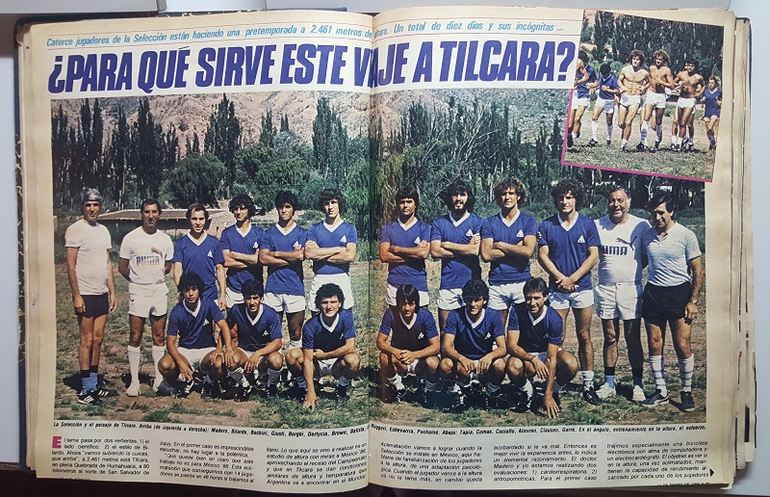Jugadores de la Selección Argentina en 1986