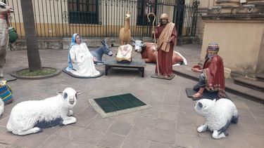 El pesebre por la Navidad2024 en la Basílica San Francisco