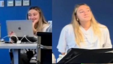 Una trabajadora reciente se topó con una broma inesperada preparada por sus colegas.