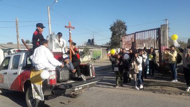 Procesión en Alto Comedero con las reliquias de CeferinoNamuncurá&nbsp;