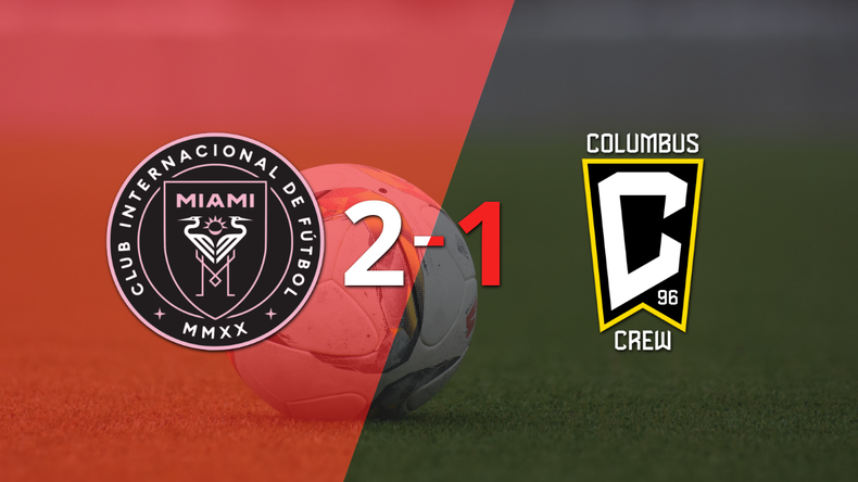 Inter Miami consiguió una victoria por 2 a 1 ante Columbus Crew