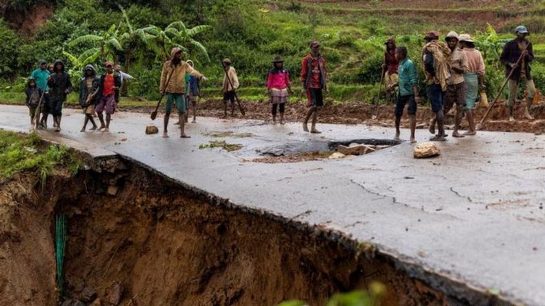 El ciclón Batsirai en Madagascar hizo destrozos
