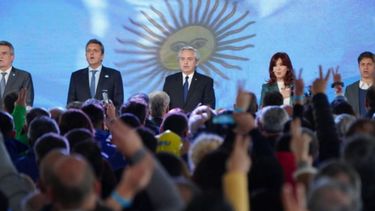Acto de inauguración del gasoducto.