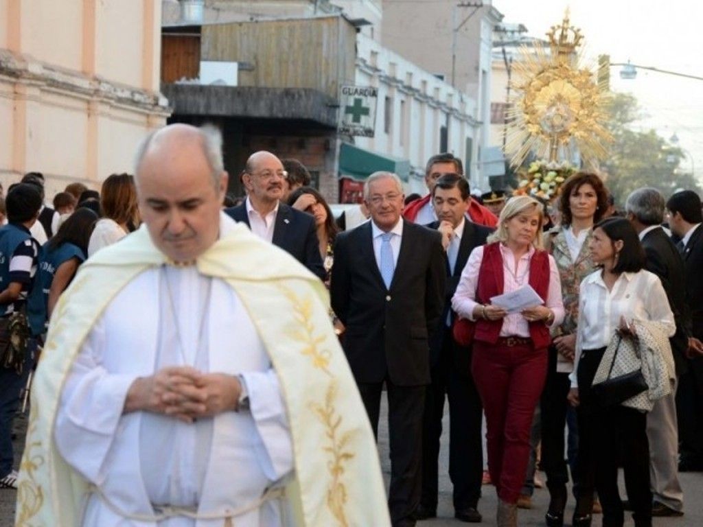 Fellner en la procesión