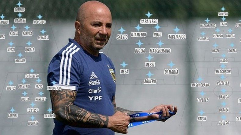 Jorge Sampaoli confirmó la formación titular para enfrentar a Islandia