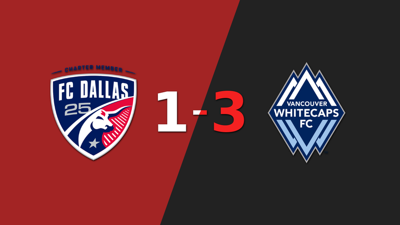 Vancouver Whitecaps FC venció en su casa a FC Dallas por 3-1