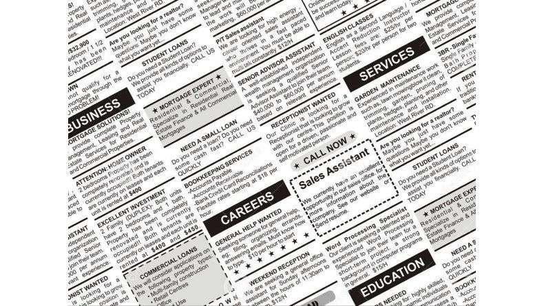 Modelo de aviso clasificado en inglés