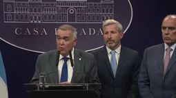 Conferencia de prensa luego de la reunión de gobernadores y el Gobierno nacional en Casa Rosada.&nbsp;