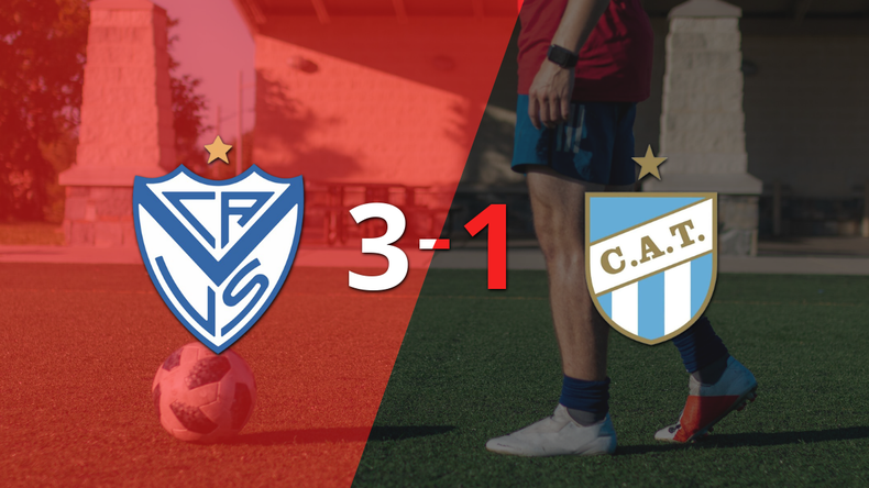 Vélez logró dar vuelta el marcador y vencer 3-1 a Atlético Tucumán