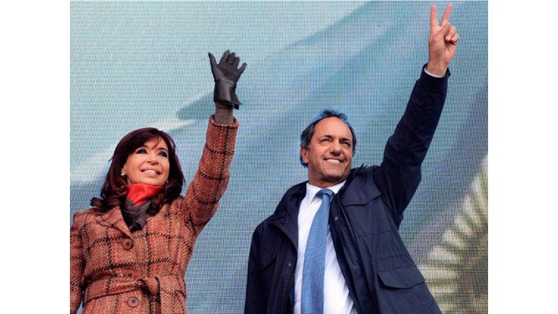 Cristina Kirchner y  Daniel Scioli