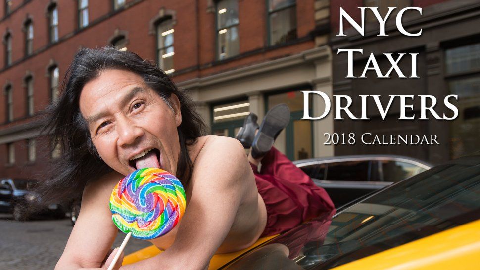 ¡Wow! mirá el calendario 2018 de los taxistas de Nueva York