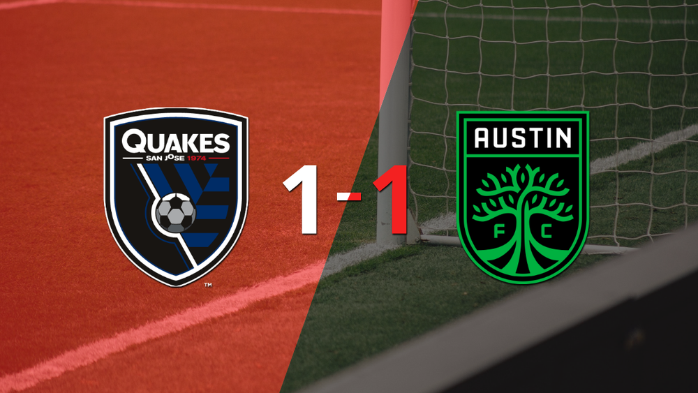San José Earthquakes logró sacar el empate de local frente a Austin FC