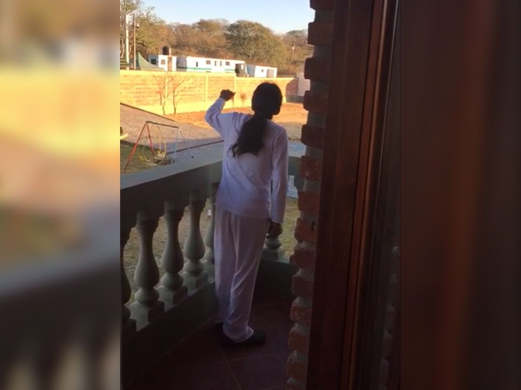 Milagro Sala reportándose