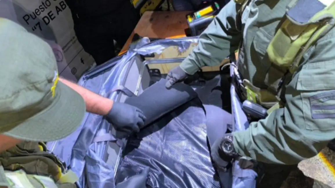 Incautaron más de 3 kilos de cocaína de un colectivo que salió de Jujuy. (Foto Gendarmería Nacional