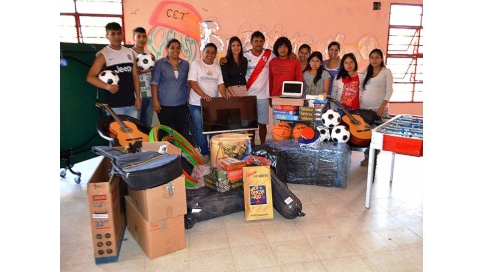 Parte del material recibido
