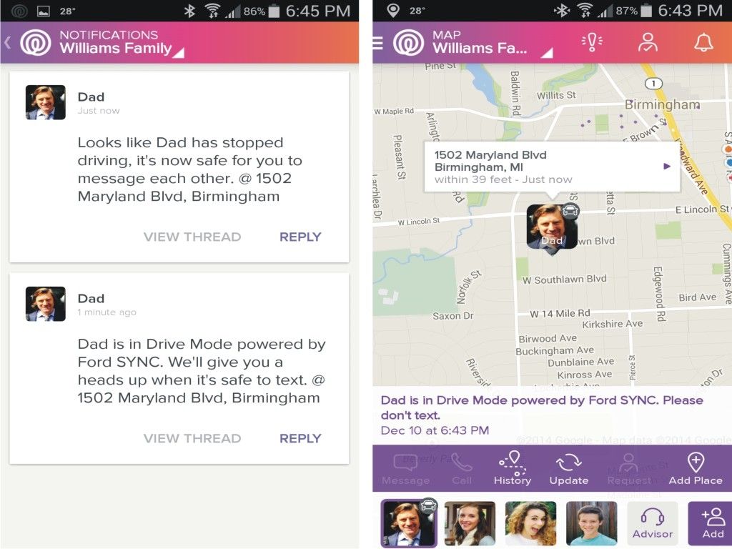 Life 360 app smartphone