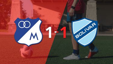 Bolívar empató 1-1 en su visita a Millonarios