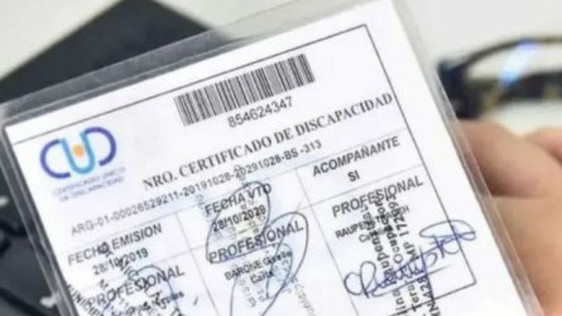CUD - Certificado único de Discapacidad 