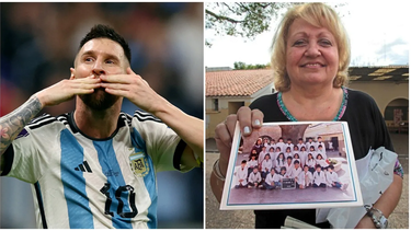 Mónica Dómina fue la primera maestra de Lionel Messi en Rosario.