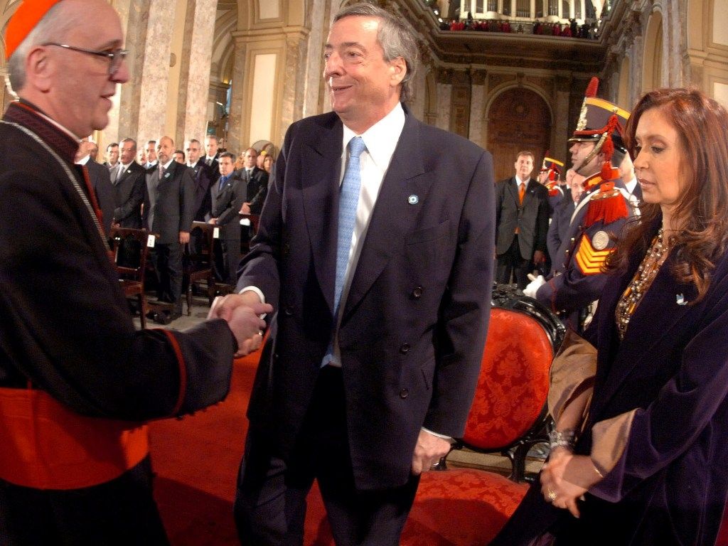 Bergoglio, Néstor y Cristina