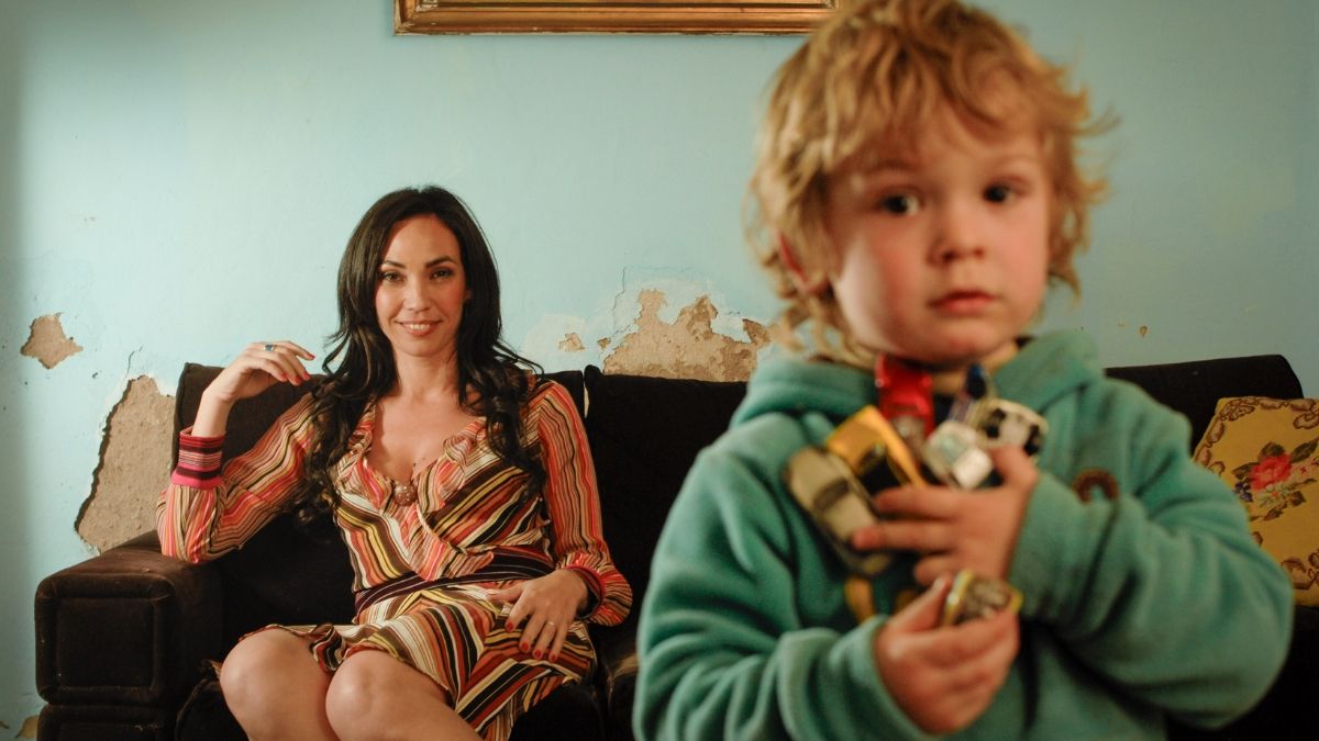 Ernestina Pais y su hijo.