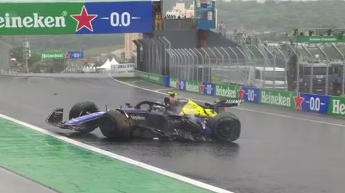Todo Jujuy | Franco Colapinto chocó y debió abandonar en el GP de Brasil