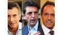 Macri, Massa y Scioli