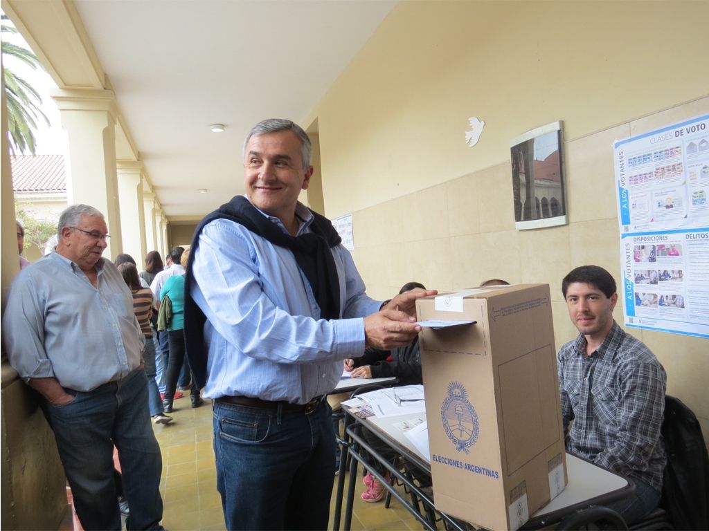 Gerardo Morales, emitió su voto