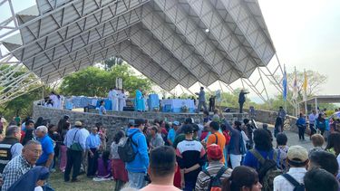 Río Blanco: se realizó la primera peregrinación al santuario
