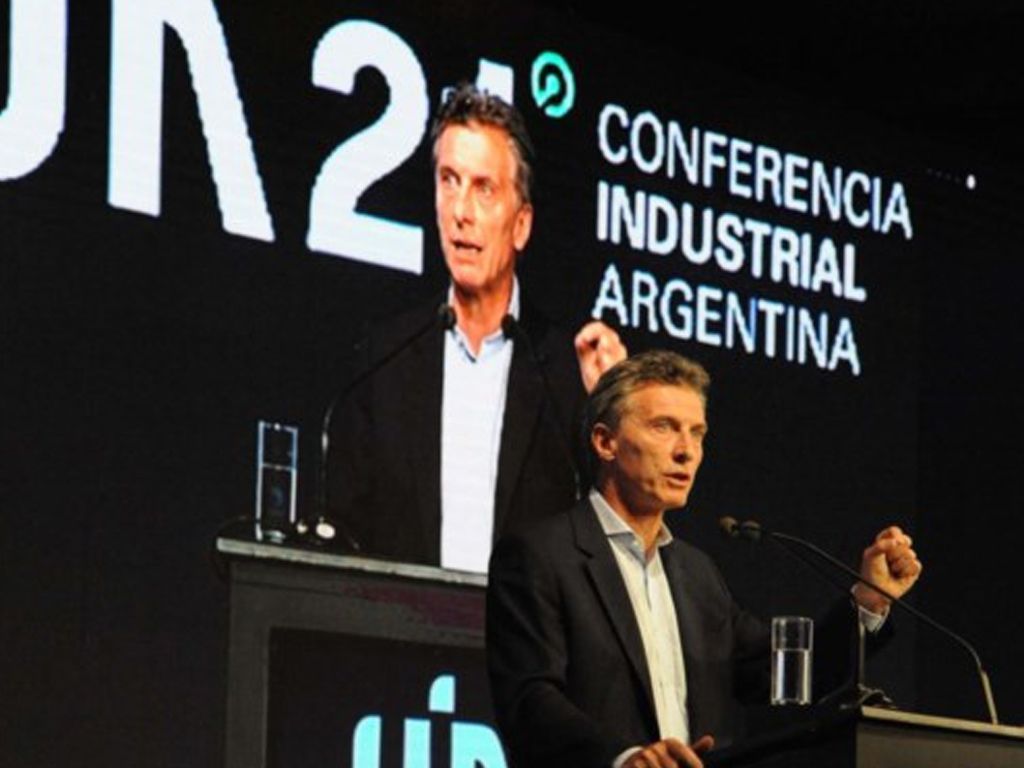Mauricio Macri en la conferencia de la U