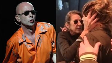 El conmovedor gesto de Viru, la esposa del Indio Solari con una fan desconsolada. El conmovedor gesto de Viru, la esposa del Indio Solari con una fan desconsolada.