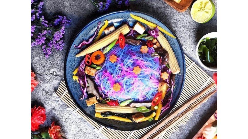 Fideos unicornio