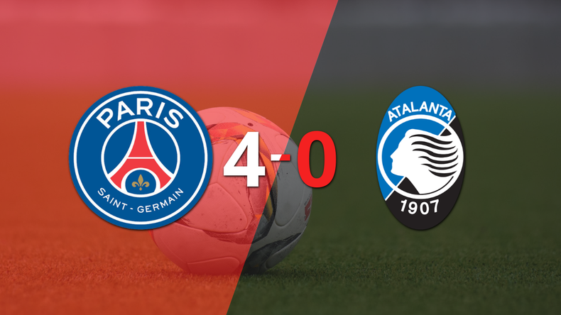 PSG fue imparable y goleó 4 a 0