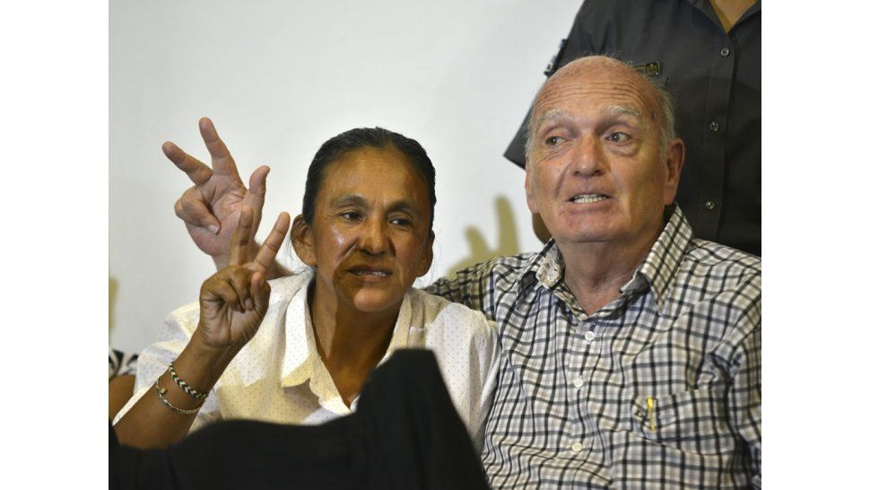 Milagro Sala y Raúl Noro