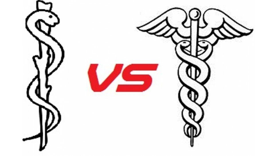 Esculapio Vs. Caduceo
