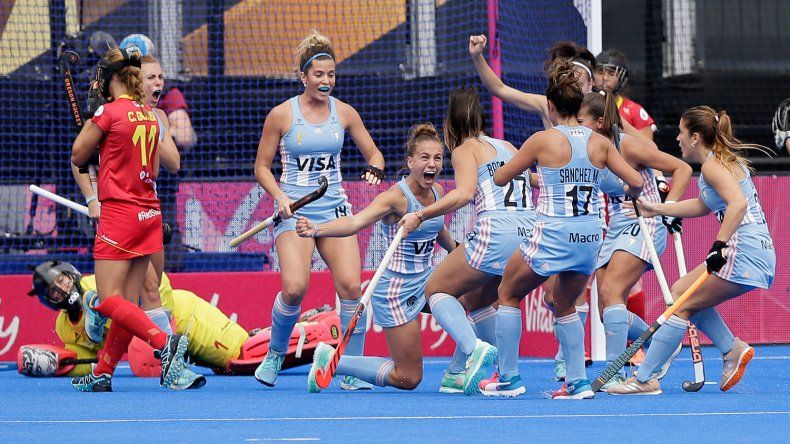 Las Leonas aplastaron a España en el debut en el Mundial de Londres