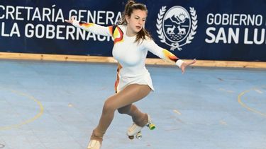 Victoria Carattoni se destacó en el nacional de patín&nbsp;