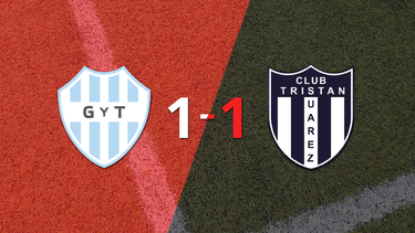 Con un gol agónico, Misael Tarón sentenció el empate entre Tristán Suárez y Gimnasia y Tiro