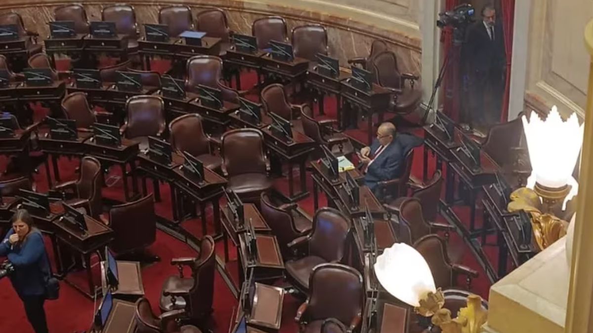 Se suspendió la sesión en el Senado