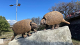 Presentaron las esculturas de los Gliptodontes en el Parque Xibi Xibi
